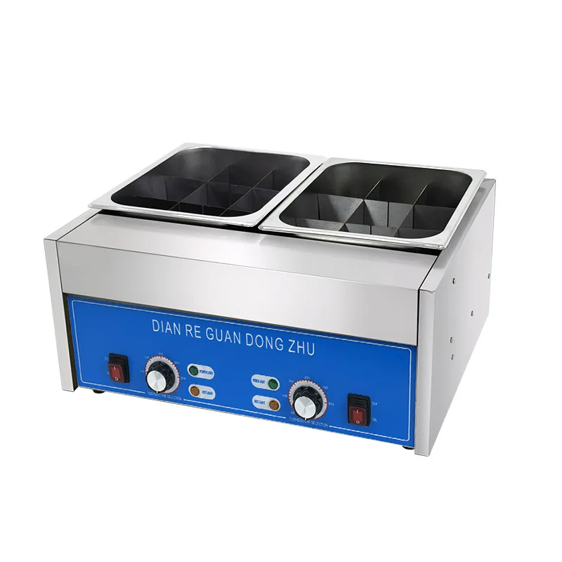 Commercial Oden Cooking Machine Stainless Steel 9 Grid String Skewers Oden Cooking Equipment 304 Inner Cylinder Malatang