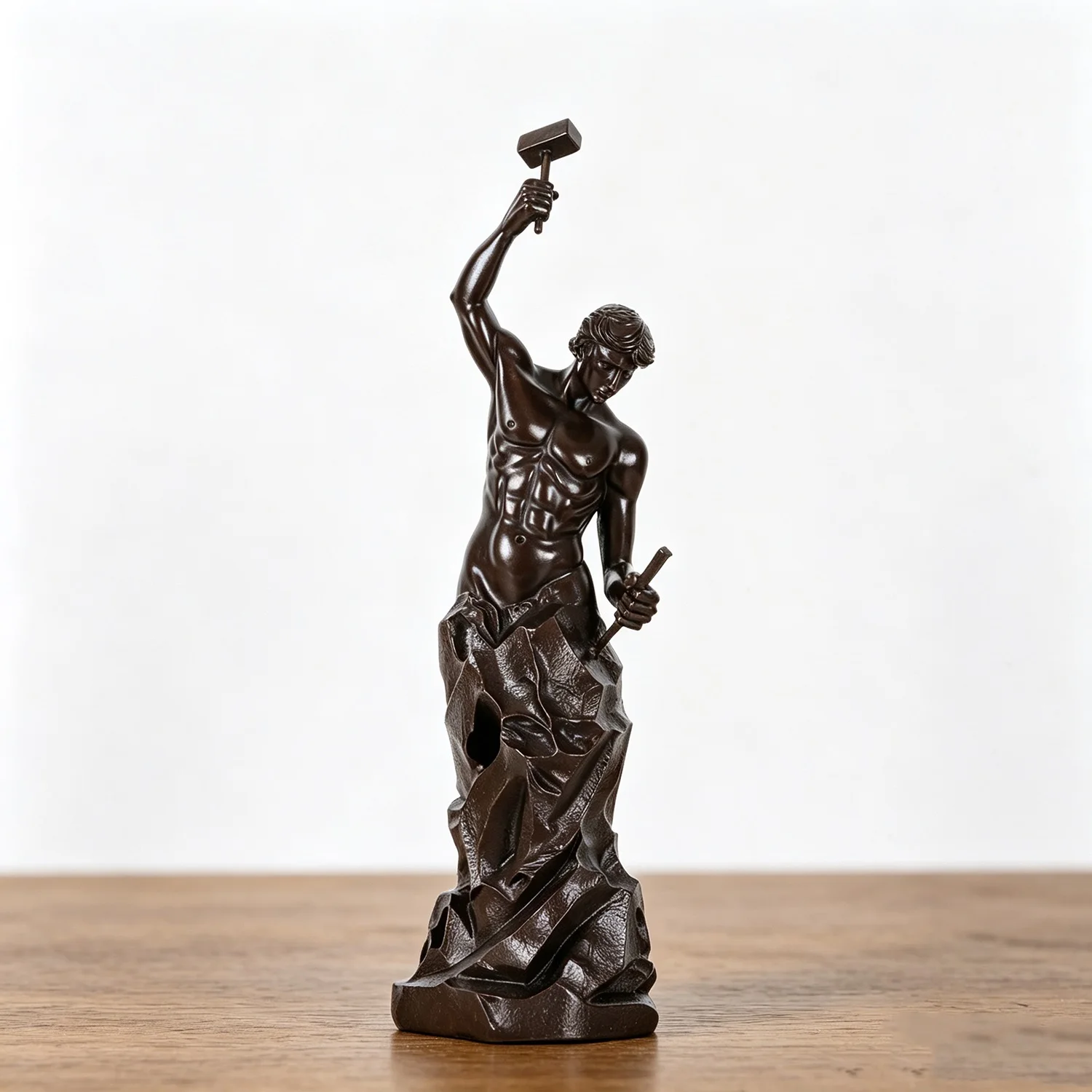 40cm Bronze Self Made Man Statue Abstract Famous Sculpture Gorgeous Home Office Decoration