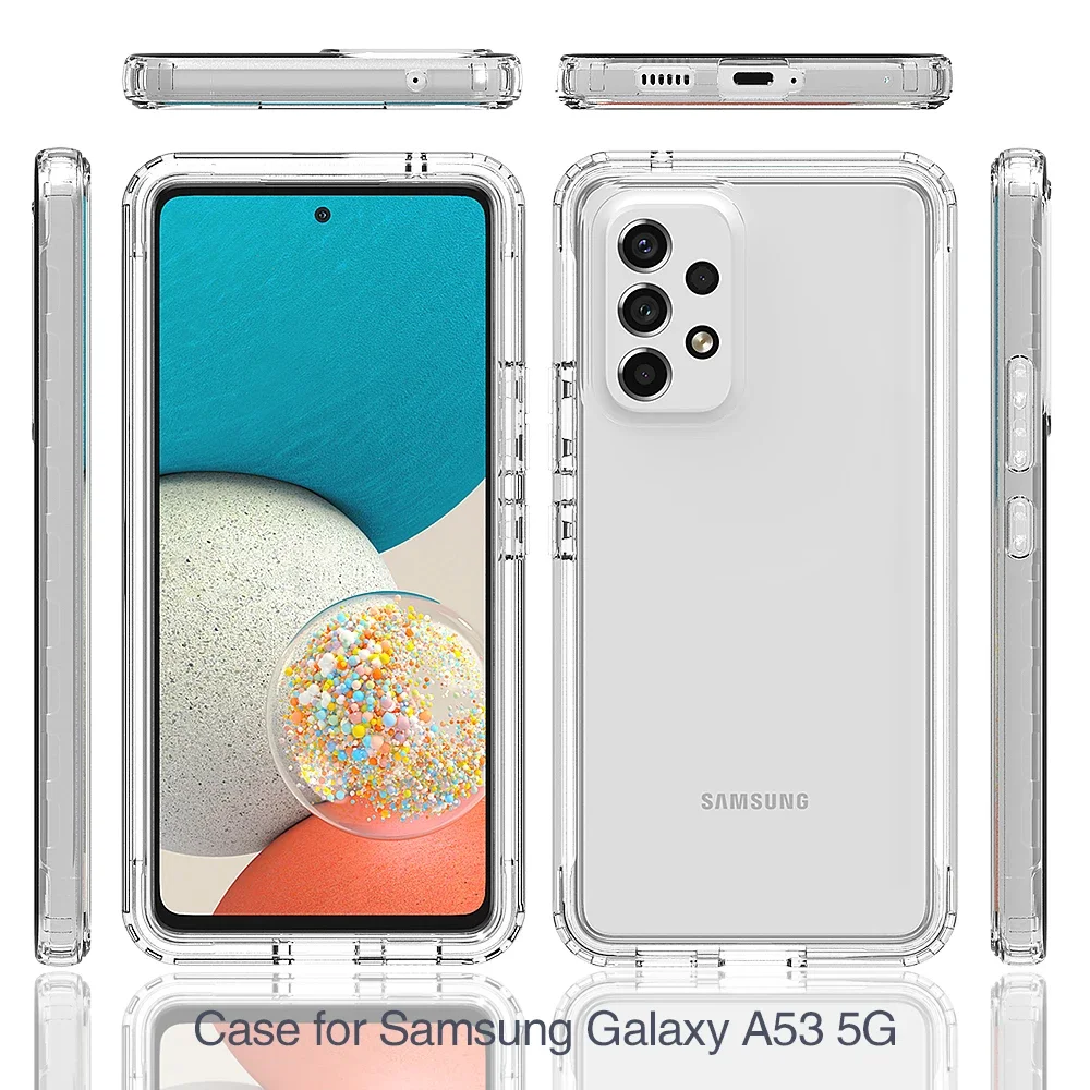 Armor Shockproof Case For Samsung Galaxy A53 A33 A23 A13 A12 A22 A32 A42 A52 A72 A51 A71 A21S TPU Plastic Clear Back Cover