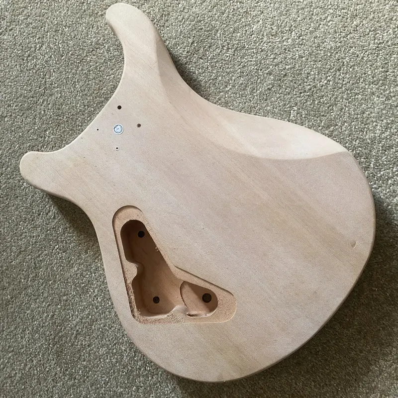 IB133 Bolt on Connection Custom Order Electric Guitar Body in Natural Color Solid Mahogany 2 Humbucker Pickups DIY Replace