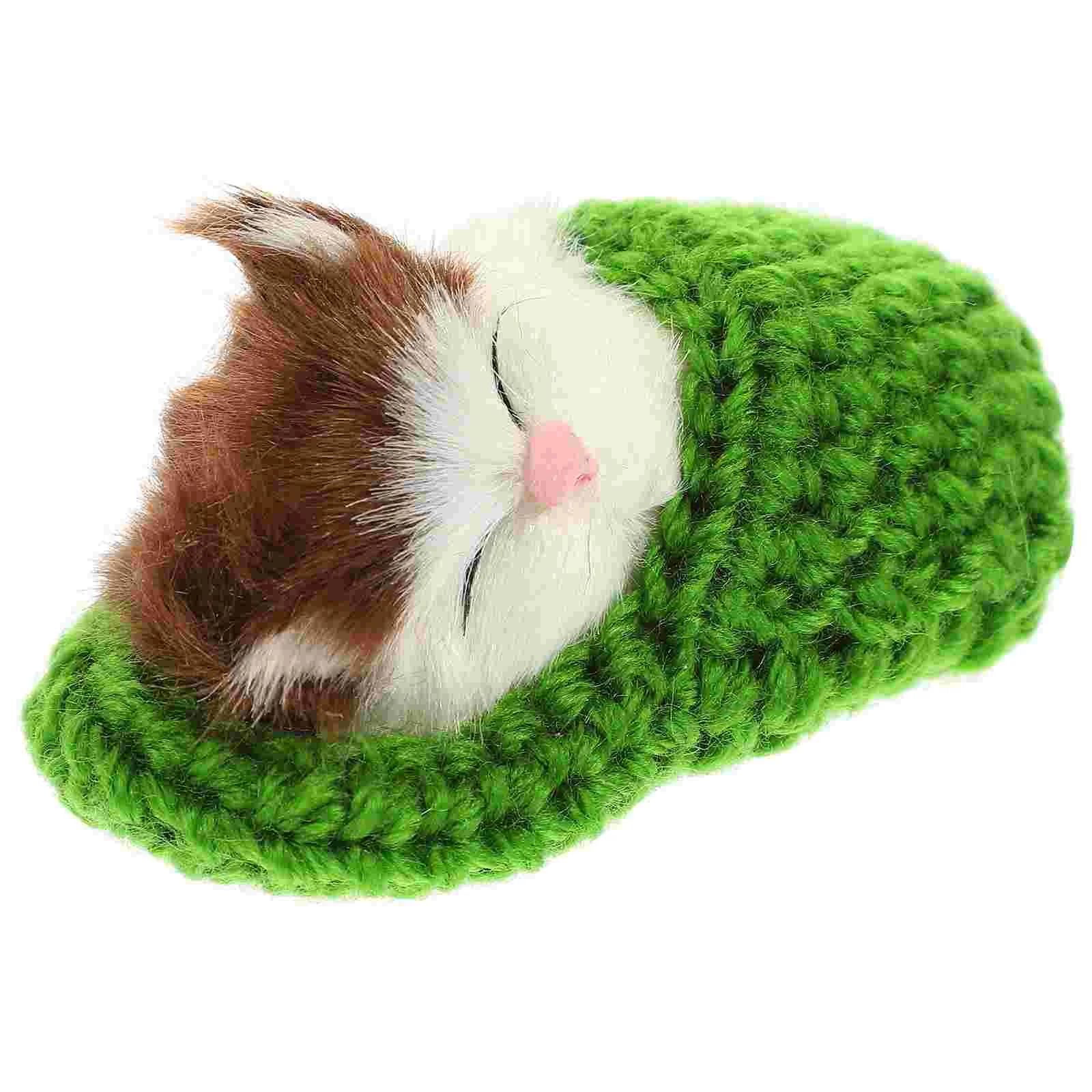 

Cat Scratcher Post The Animal Meows Sounds Decor Hand Toy Kitten Toys Sleeping Slipper Child Stuffed Animals for Girls