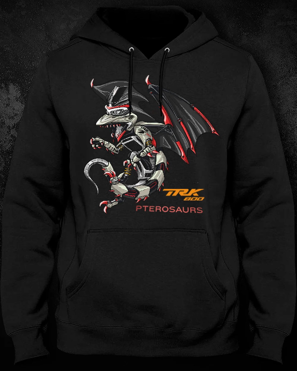 

Classic Italy Motorcycle TRK 800 Pterosaur Inspired Pullover Hoodie 100% Cotton Comfortable Casual Mens Sweatshirts Streetwear