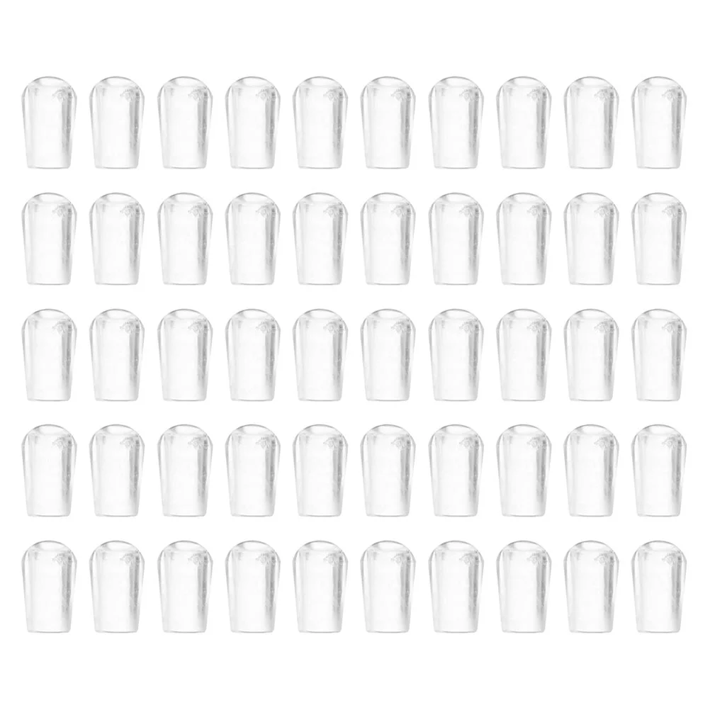 

50 Pcs Clothes Hanger Rubber Cover Dome Racks PVC Screws Garbage Basket Trash Cans Protective Cap Silicone Bolt Caps Covers