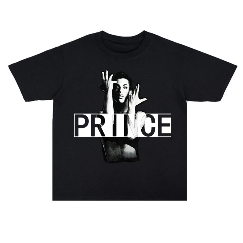 2025 Summer Singer Prince Rogers Nelson The Artist Printed Cotton Men's and Women's T-shirt High Quality Short Sleeve Men's Tee