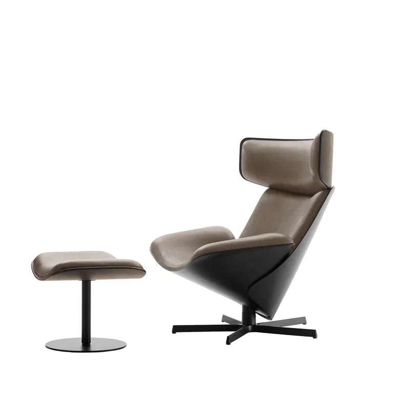 كرسي zongzi مصنوع من الألياف الزجاجية بتصميم إسكندنافي كرسي أريكة فردي دوار لغرفة المعيشة مكتب مبيعات كرسي صالة ترفيهي عالي الظهر #1