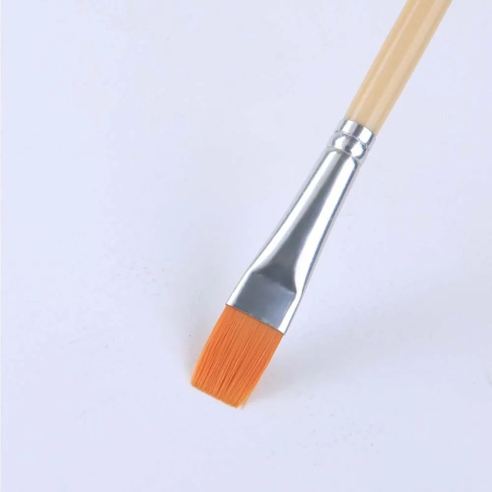 12pcs Soft Fiber Paint Brush Set Lightweight Plastic Nylon Painting Pen Traditional Soft Grip Hook Line Pen Writing