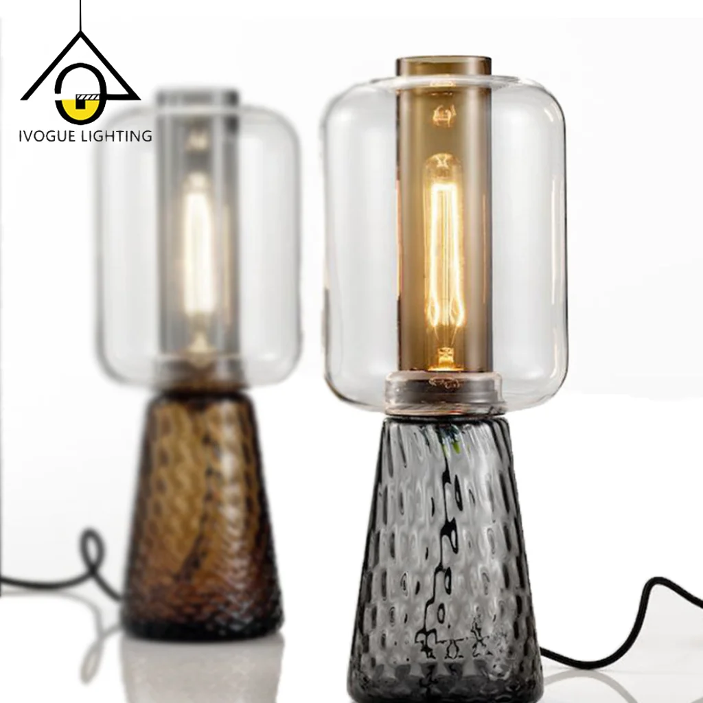 Nordic Led Night Lights Italian Glass Metal Table Lamp Bar Light Romantic Decor Desk Lamp Touch Usb Lamp