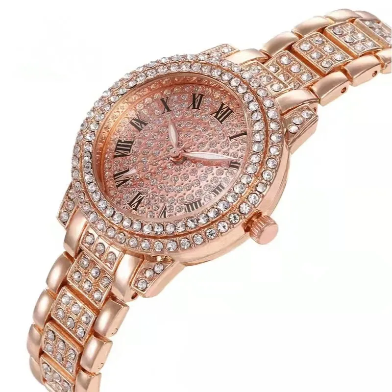 Women\'s Luxury Crystal Exquisite Wristwatch Quartz Relogio Feminino Casual Ladies Watches Clock Montre Femme Mujer Female Saati