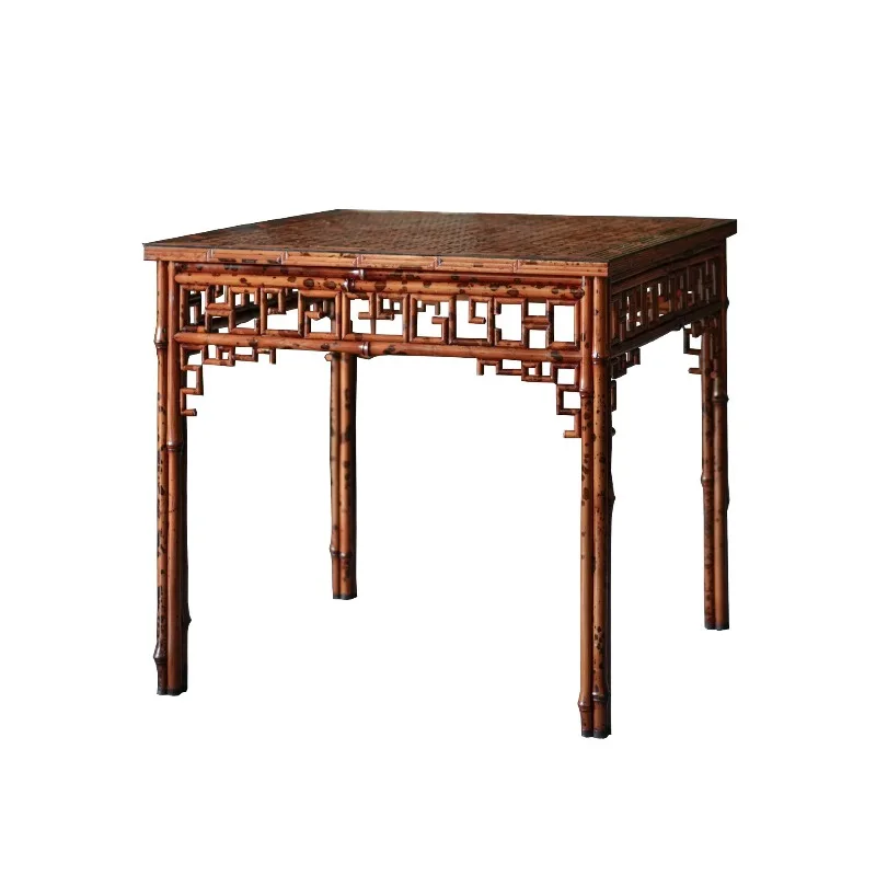 

Bamboo table and chair set, classical and elegant large tea table