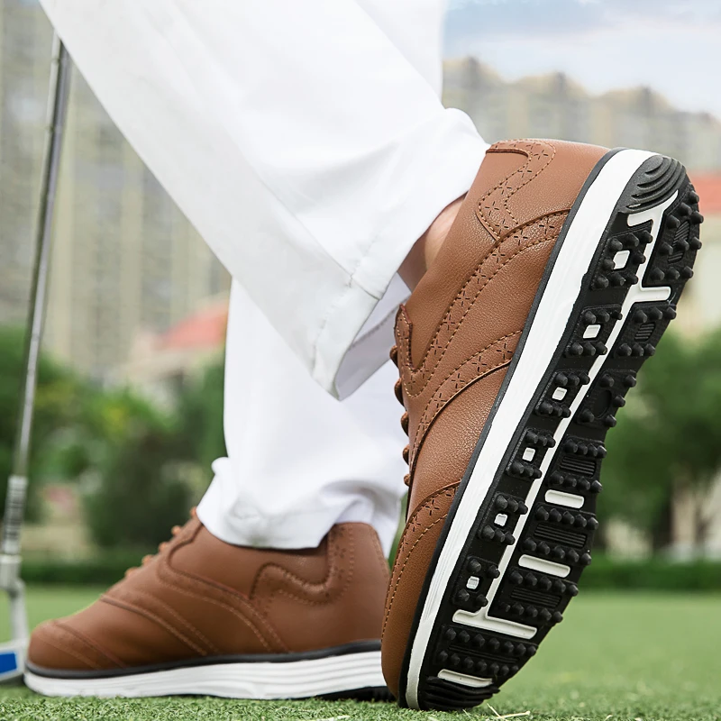 Men Golf Shoes Comfortable Male Cushioning Footwears for Cushioning Walking Golfers Sneakers