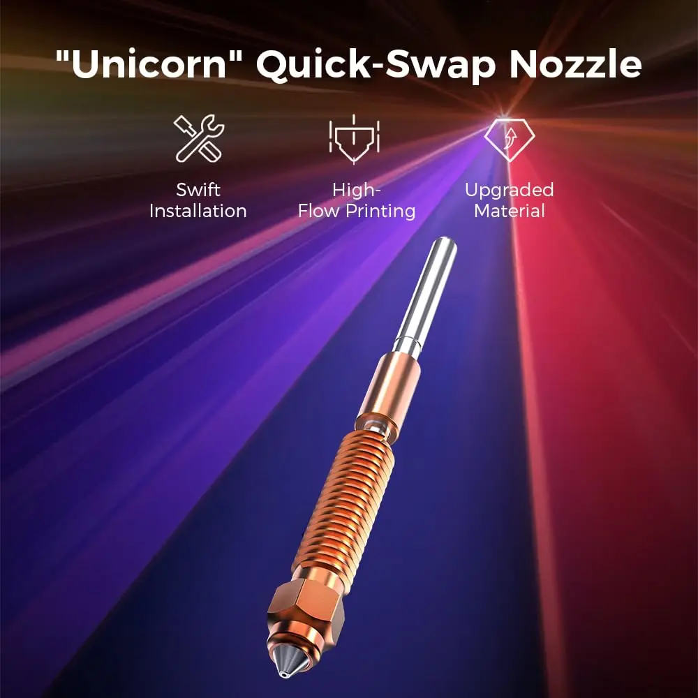 1/3/5PCS Creality K1C Düse, für K1C, K1 Max, K1 SE, Ender 3 V3/3 V3 Plus, Einhorn Quick-Swap Düsen-Kit, High Flow Düsen-Kit – Detail 3