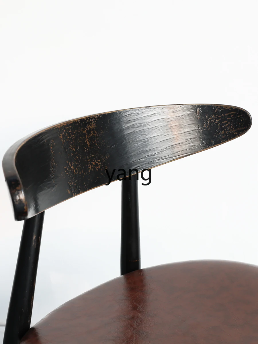 LMM Solid Wood Butterfly Book Chair Simple Nordic Furniture Soft Cushion Modern American Casual Dressing Stool