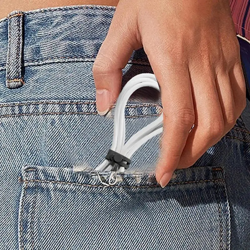 Attaches de câble de charge réutilisables élastiques polyvalentes, sangles réglables