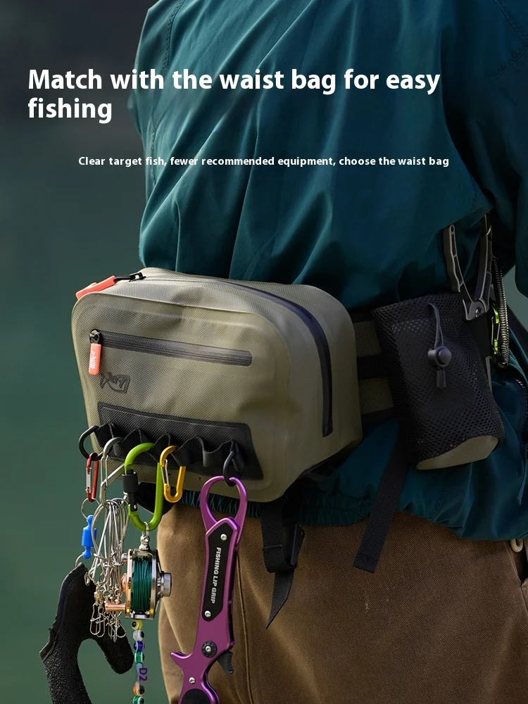 

Водонепроницаемый рыболовный рюкзак для ловли приманок, профессиональная воздушно-токовая рыболовная сумка, емкость 9,5 л, легкий дизайн, 755 г