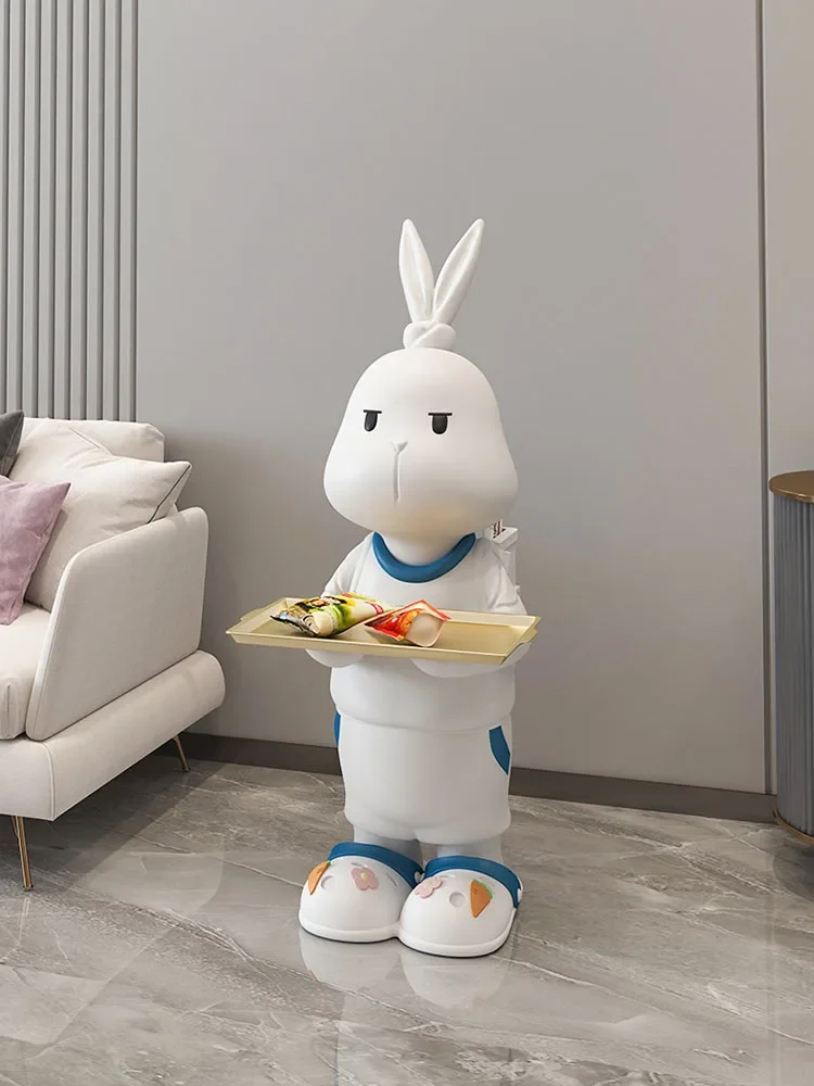 

Animal Sculpture Luxury Home Accessories Decoration Statue Nordic Home Decor Cartoon Rabbit Statue Room Decor Large Resin Crafts
