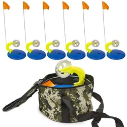 Automatic Ice Fishing Rod, Carp Tackle Goods, Zherlitsas Forishing Line Equipment Kit Tool, Pike Victim, 6 Pcs Set