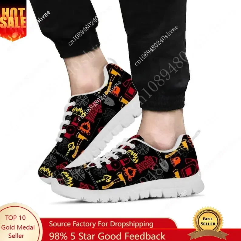 

Firefighter Shoes Lightweight Mens Womens Teenager Sneakers Sports Shoes Tennis Casual Custom Made Sneakers