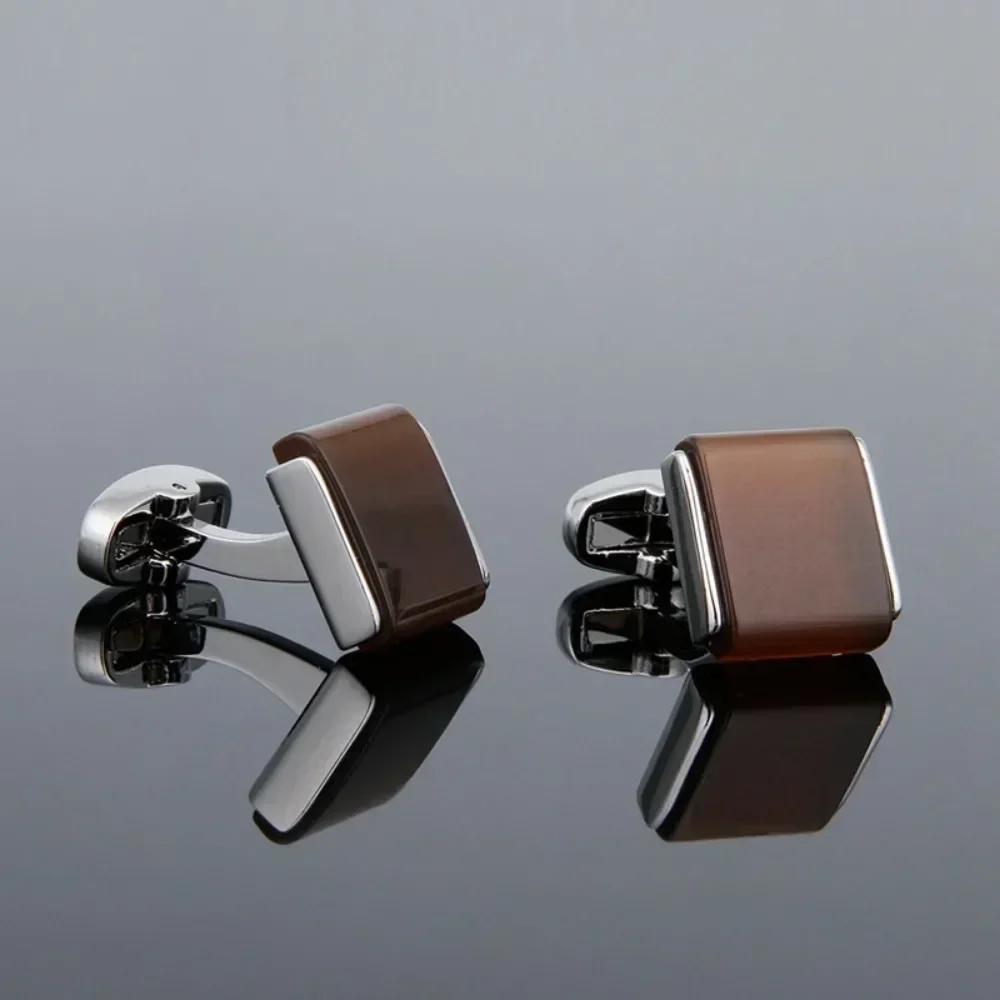 Light Luxury Retro Rhinestone Button Men\'s and Women\'s Geometric French Shirt Cufflinks Business Party Dress Jewelry Accessories