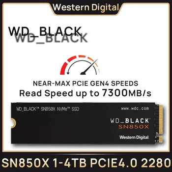 Western Digital-SN850X WD_BLACK 1TB 2TB 4TB M.2 2280 NVMe PCIe Gen 4.0x4 SSD 솔리드 스테이트 드라이브, PS5 게임용 컴퓨터 노트북용 