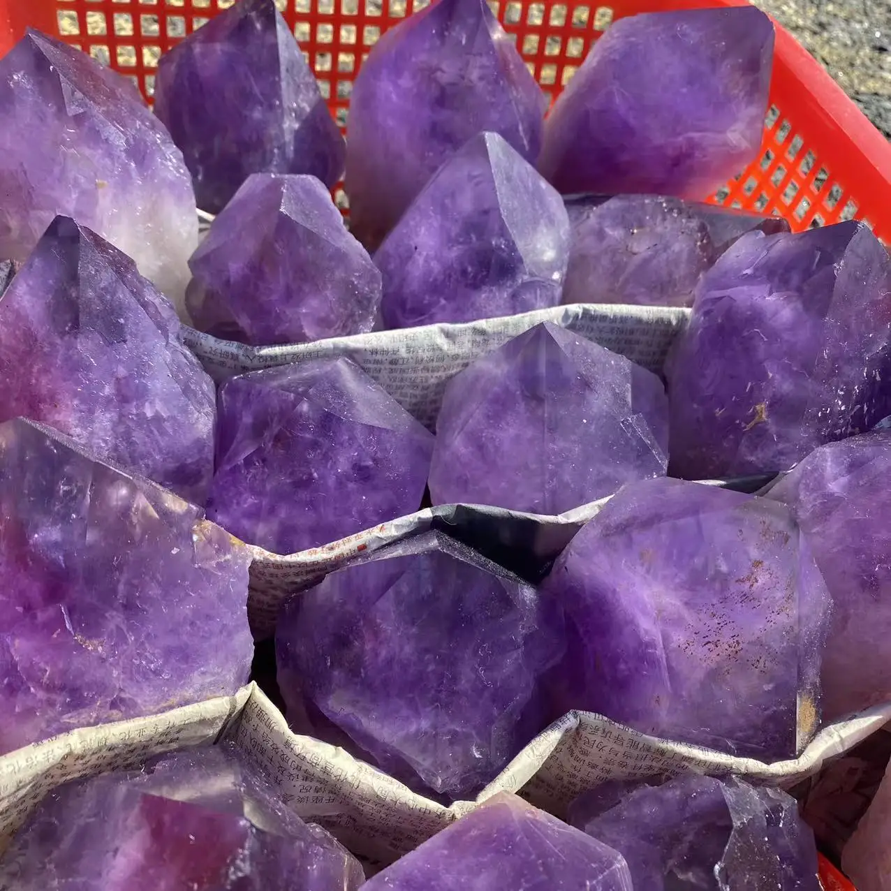 Natural Brazilian Amethyst Crystal Staff, Energy Gemstone, Spiritual Healing, Home And Office Decoration, Demagnetization Divina