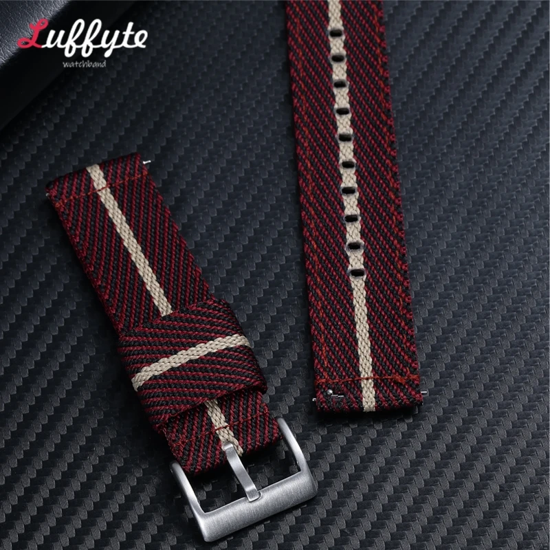 20mm 22mm Nylon Watch Strap Soft Nylon Sport Replacement Band Quick Release Universal Canvas Replacement Bracelet Watchband image 5