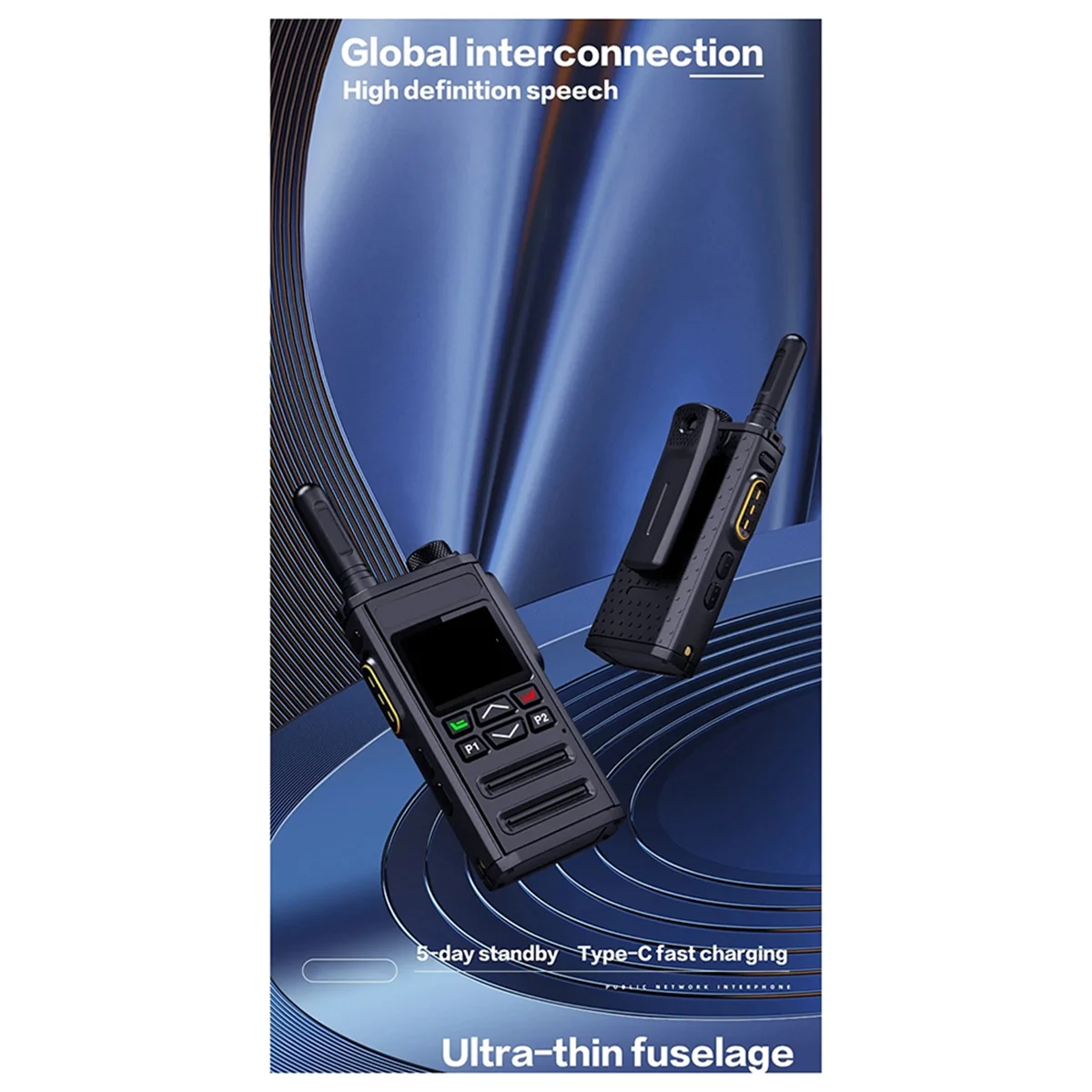 

ADEGBO-Improved Global Zello Walkie Talkie 4g Sim Card WiFi Network Cell