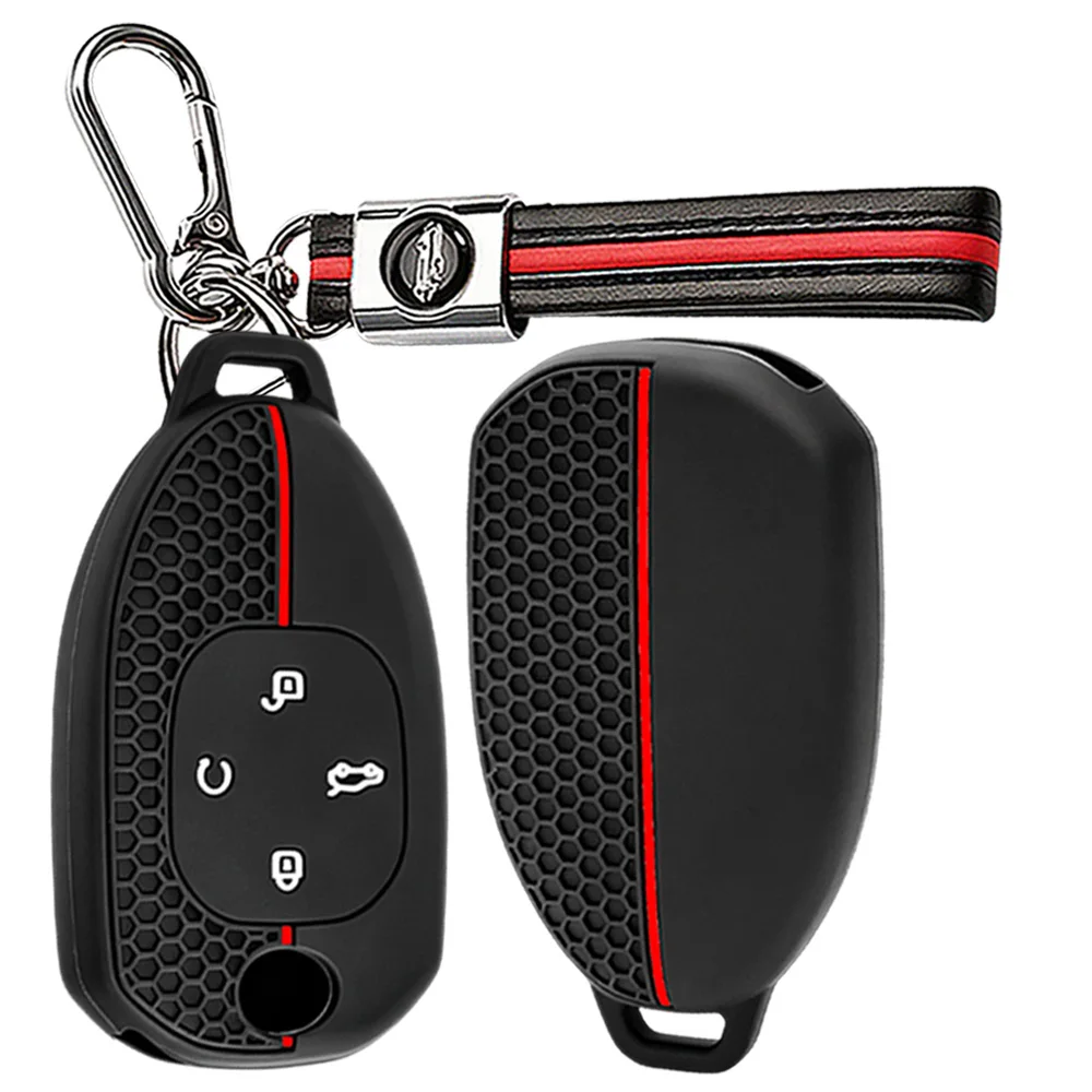 Remote Key Protector With Lanyard For GAC GS3 GS4 GS5 GS8 GA4 GA6 GA8 GM6 GM8 Empow M8 E9 ES9 Shadow Shock Absorbing Non Slip