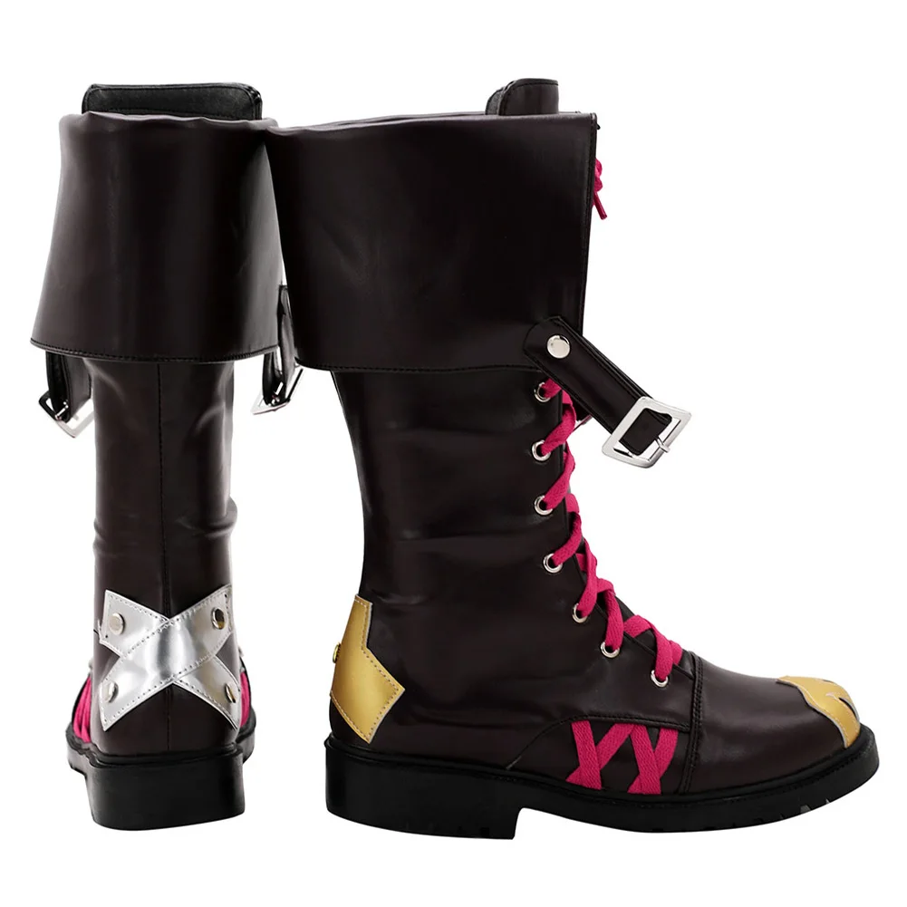 Arcane Jinx Cosplay Fantasia Schoenen Laarzen Kostuum Accessoires Vermomming Voor Vrouwen Fantasy Halloween Carnaval Party Schoeisel
