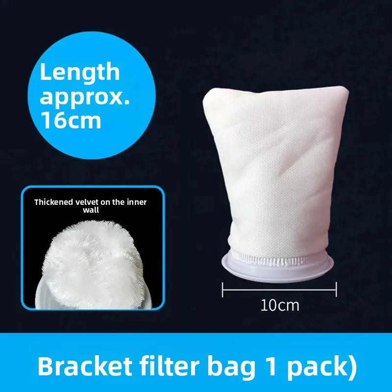 3‑Pack Encrypted Thickened Nano Fish Tank Filter Socks, Filter Cotton Bracket Mesh Bag for Saltwater Aquarium Purification view 6