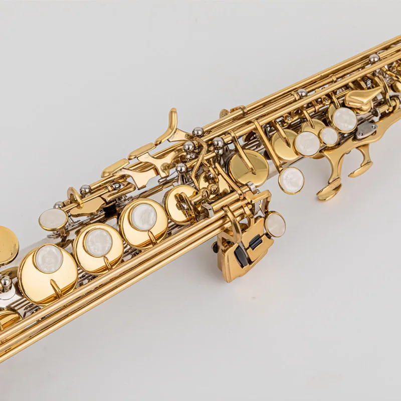 Jupiter JSS1100SG Soprano Saxophone Silvering Gold Key With Case Sax Soprano Mouthpiece Ligature Reeds Neck