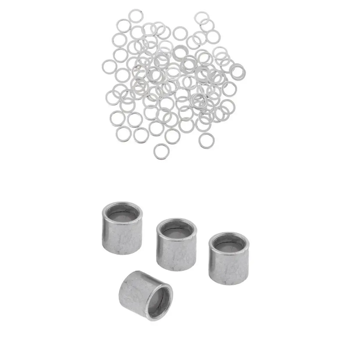 Skateboard Longboard Hardware 100pcs Washers + 4pcs Bearing Spacers