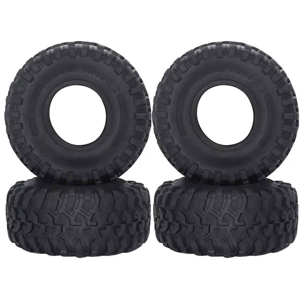 

4PCS 130*55MM RC Car 2.2 Rubber Tyres Wheel Tires for 1:10 RC Rock Crawler Axial SCX10 RR10 Wraith Jeep Wrangler 2.2 WHEEL