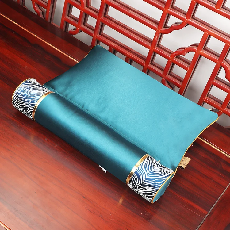 

Новый китайский диван из красного дерева, длинная подушка в форме конфет, подлокотник, подушка для поддержки, роскошная круглая подушка для красоты