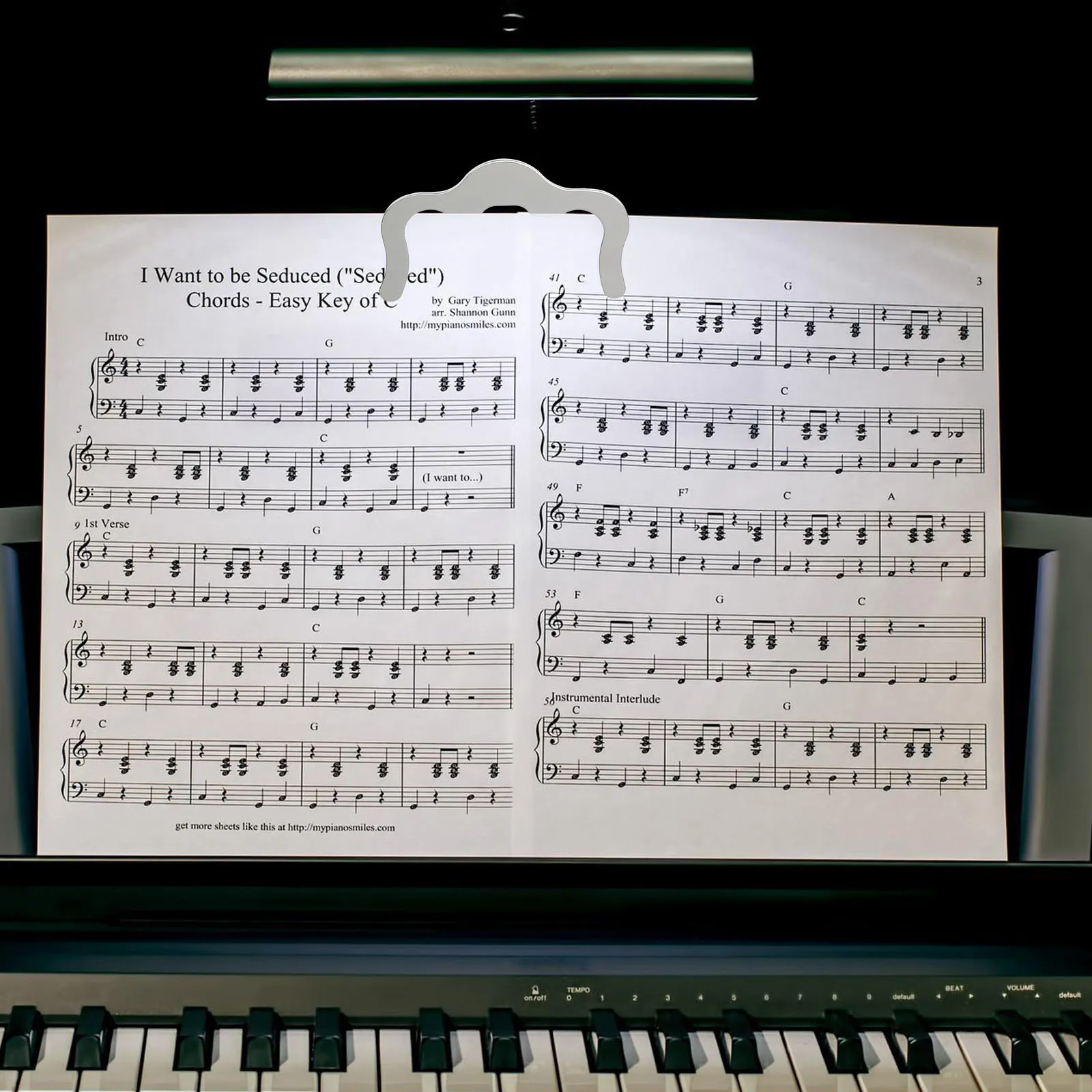 

2pcs Piano Sheet Clip Music Book Holder Windproof Page Fastener For Reading Materials Stationary Clip Music Note Clamp