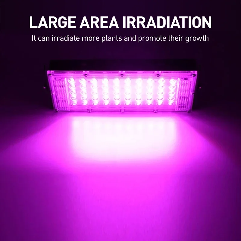 

LED Plant Growth Lamp with Full Spectrum 50W 100W 150W 200W Indoor Cultivated Flowers Plants Grow Simulated Sunlight Black Light