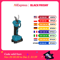 VIOLEWORKS 1300W Brushless Pruning Shear 30mm Cordless Electric Pruner Garden Tree Branches Cutter Tools for Mak 18V Battery