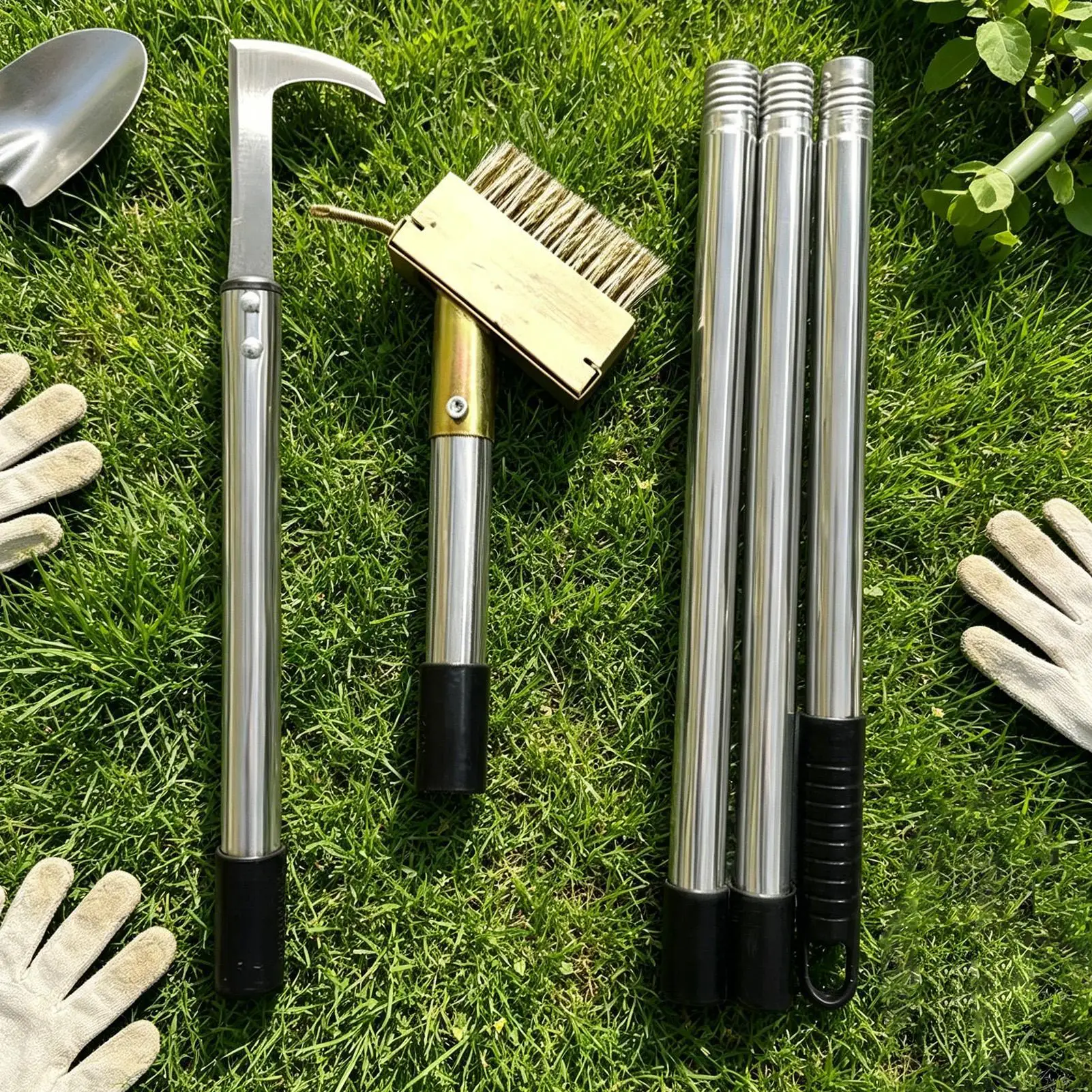 Gardening Hand Tools Yard - Ritzenentferner aus Stahl mit langem Griff,