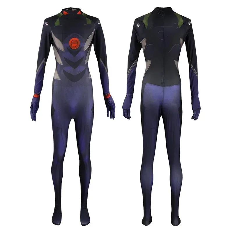 Japanese anime Asuka Langley Soryu Mari Rei Ayanami cosplay costume Eva Asuka test jumpsuits Zentai suit bodysuit for Halloween