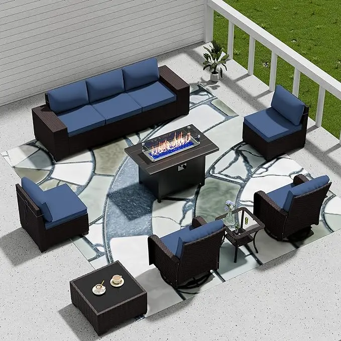 

Outdoor Patio Furniture Set Outdoor Furniture Patio Sectional Sofa Conversation Sets ,Swivel Rocking Chair