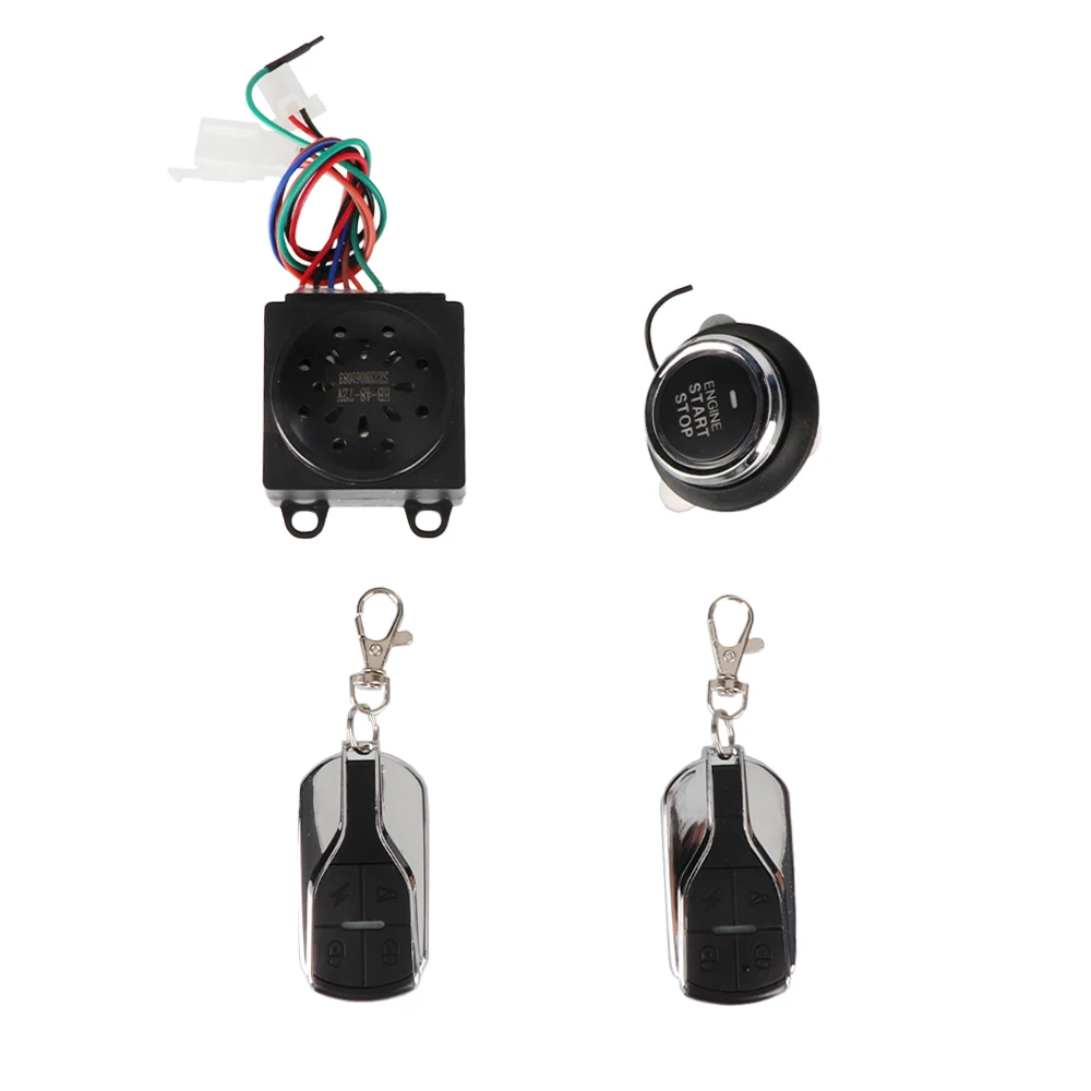 Electric Scooter Alarm System Dual Remote Control Security 36V-62V Suitable For Harley Motorcycle Remote Control Anti-Theft Lock