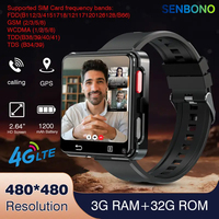 SENBONO S998 New Smart Watch Android Phone Smartwatch 1200 mAh Video Call 4G WiFi Wireless GPS APP Download Smartwatch for Men