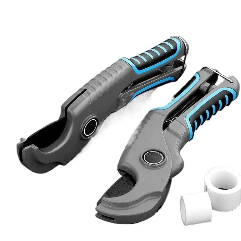 Pipe Cutter 0-42MM PVC/PPR Aluminum Alloy Plastic Tube Cutting Tool Ratchet Cutter Scissors Plumbing Manual Cutters Hand Tools