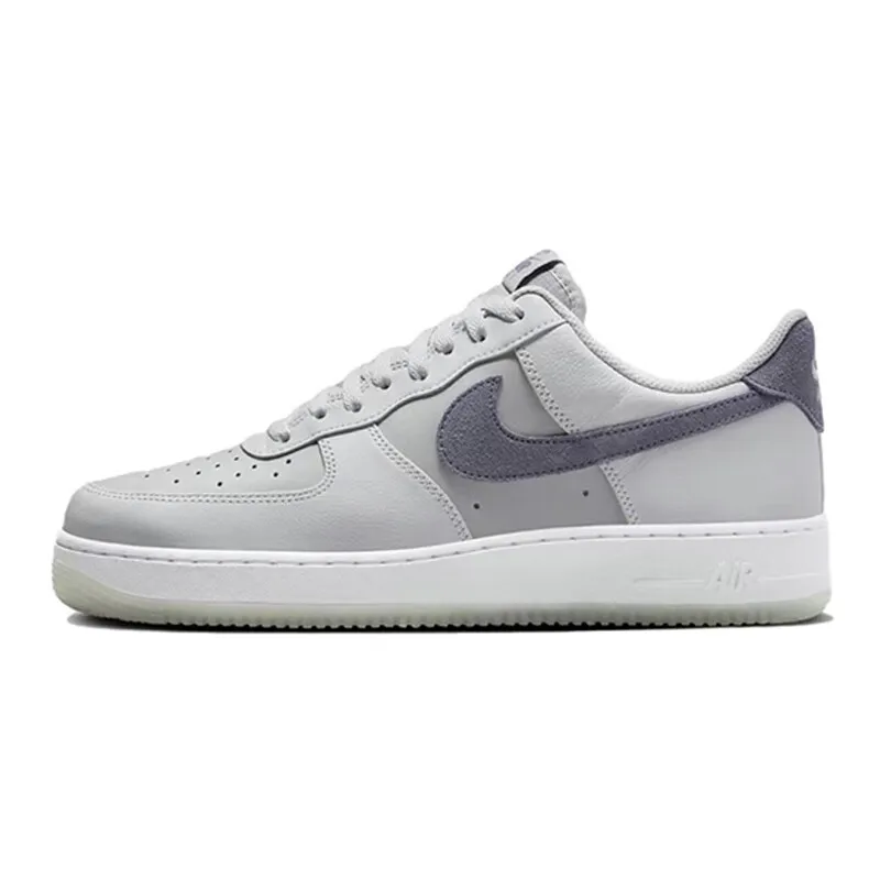 Nike new listing gray Air Force 1 Low men's fashionable hundred board shoes non-slip wear-resistant casual shoes