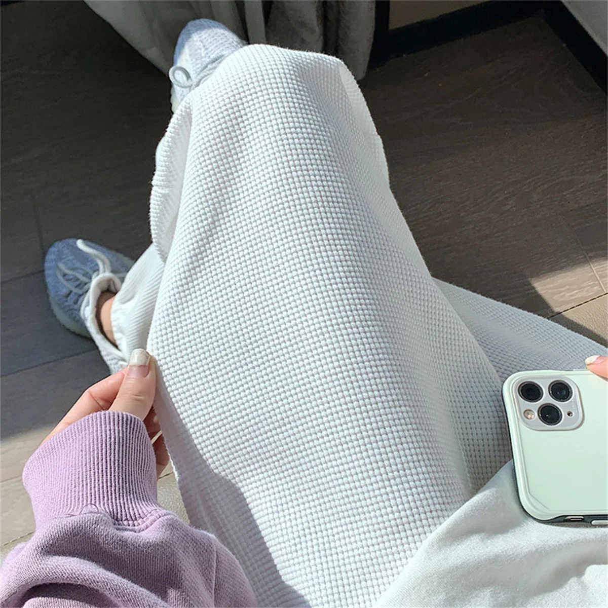 Solif Sweatpants Women High Street Fashion Hip Hop Versatile Wide Leg Pants Women Loose Casual Slim Floor Mopping Women Pants