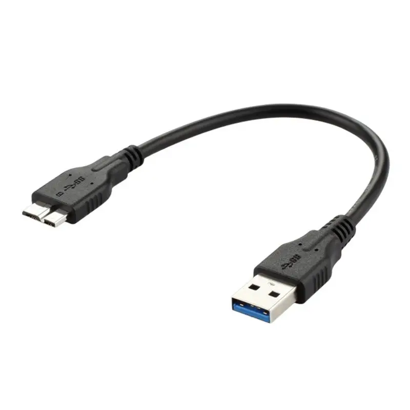 

USB 3.0 Type A To USB3.0 Micro B Male Adapter Short Cable 0.1m 0.3m Data Sync Cable Cord For External Hard Drive Disk HDD Camera