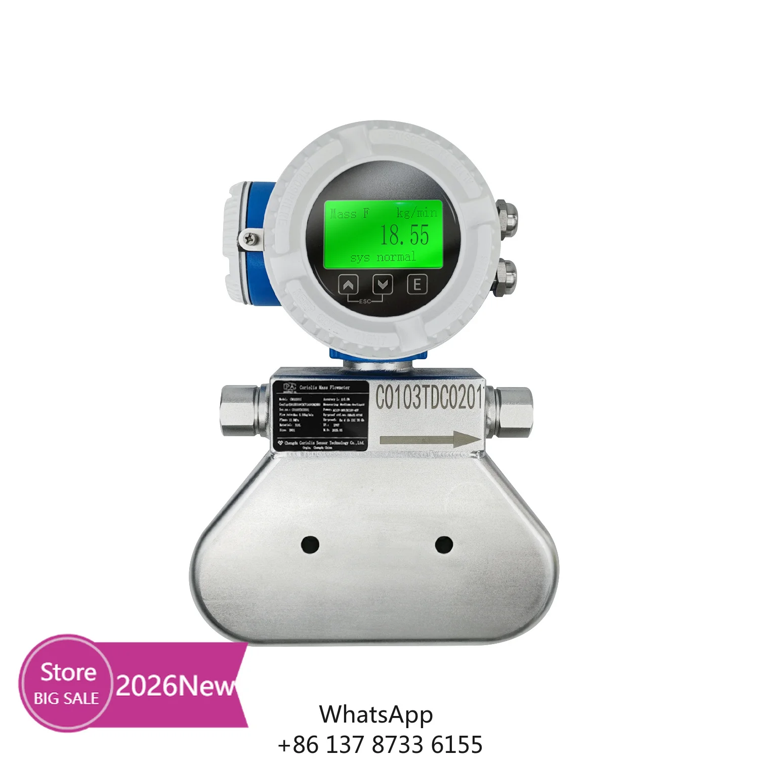 High-Performance Digital Low-Flow High-Pressure OEM Flow Meter For Hydrogen Fuel Cell Refueling