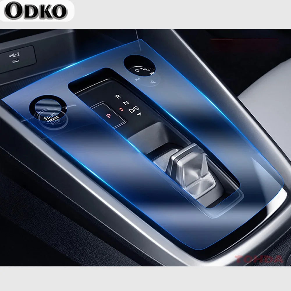 For Audi A3 8Y 2020-21 Car Central Control TPU Film GPS Navigation Dashboard Screen Protector Auto Interior Sticker Accessories