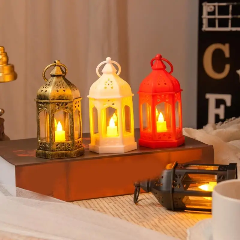 LED Electronic Holder Flameless Plastic Safe Decoration for Home Parties and Festivals Battery Operated B03E