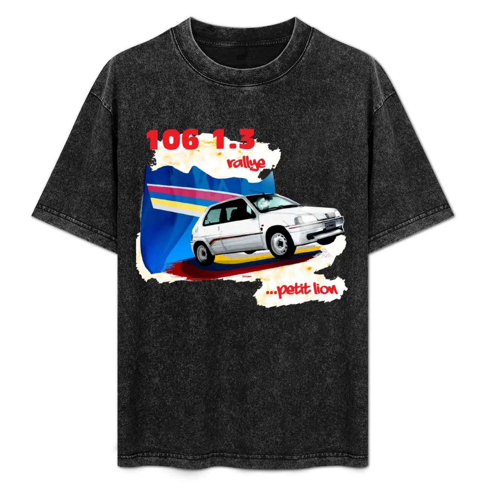 

106 1.3 rallye... petit lion Classic T-Shirt Fashion Print Casual Short Sleeve