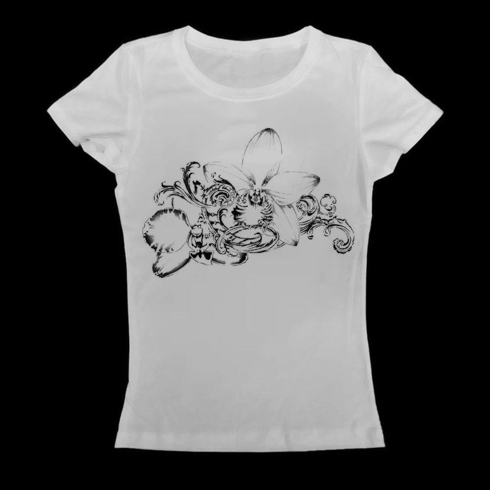 Women White Long Sleeve T-Shirt Y2K Tribal Tattoo Print Gothic Butterfly Vintage Streetwear Harajuku Emo Graphic Tee Top